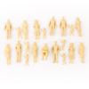 20pcs Model Unpainted People Figures Layout Train Street :25 G Scale