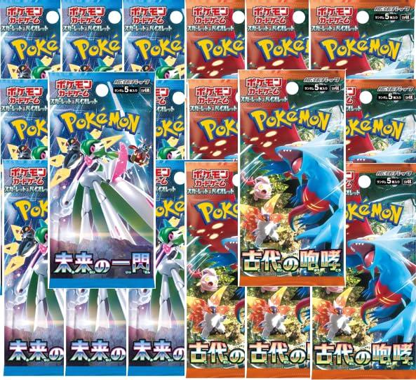 

of 10 packs Pokemon card Scarlet Violet expansion packs and 10 packs each [Set each] & Ancient Roar Future Flash