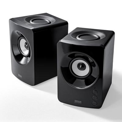 Sanwa Direct PC 10W USB Speakers, 3-Way, Bluetooth, USB, 3.5mm Connection, Output, Passive, Powered, Wired, Compact, 400-SP116