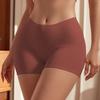 Women's High-waisted Safety Shorts Anti-exposure Ice Silk Seamless Base Layer Plain Color Underwear
