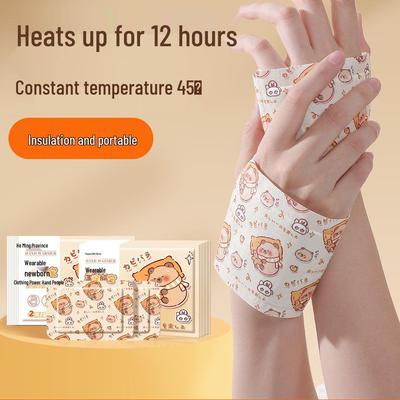 Wearable Self-Heating Disposable Hand Warmer Patch for Winter