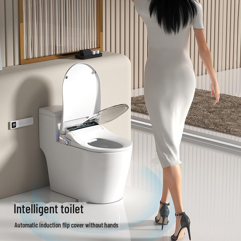 110V Smart Toilet Seat: Automatic Flip, Instant Heating, Electric Flush, Drying, Heated Seat