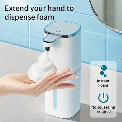 400ML Large Capacity Touchless Countertop Or Wall-Mounted 4-Gears Adjustable Foam/Gels Smart Infringing Automatic Soap Dispenser