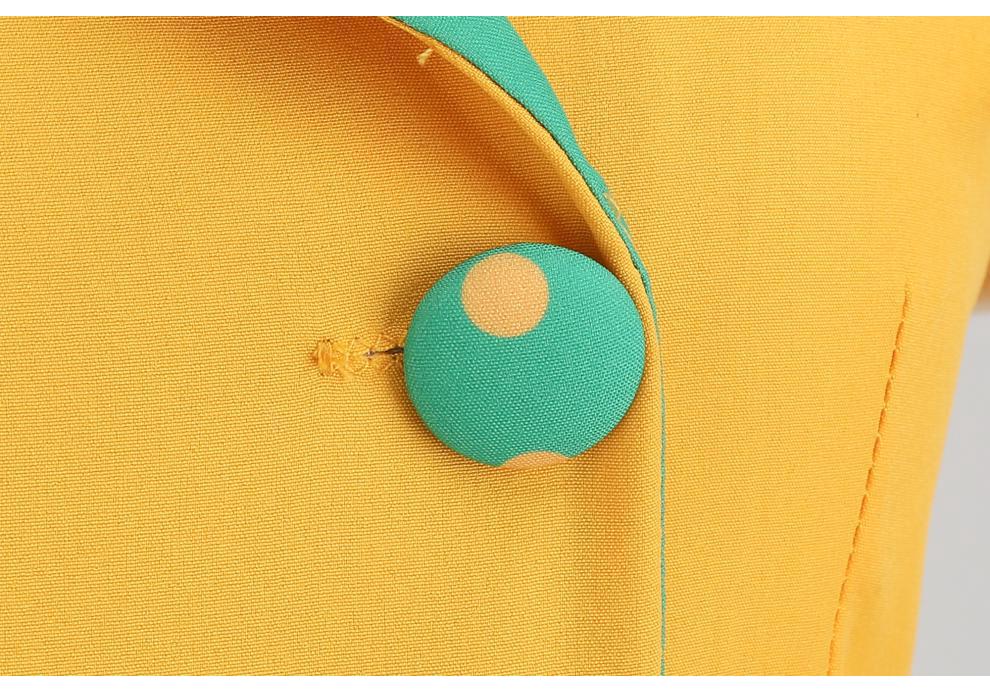 2023 Polka Dot Revers Gürtel Schmalmachender Saum Freizeitkleid