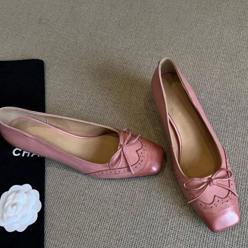 Fashion Casual Mid Heel Mary Jane Chunky Heel Single Shoes Spring Autumn New Style Versatile Retro Korean Fashion Women's Footwear