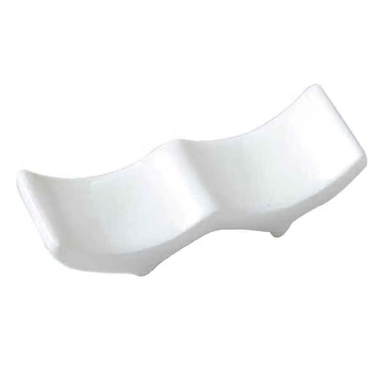 Homeglen Ceramic W-Shape Chopstick Rests (10-Pack)