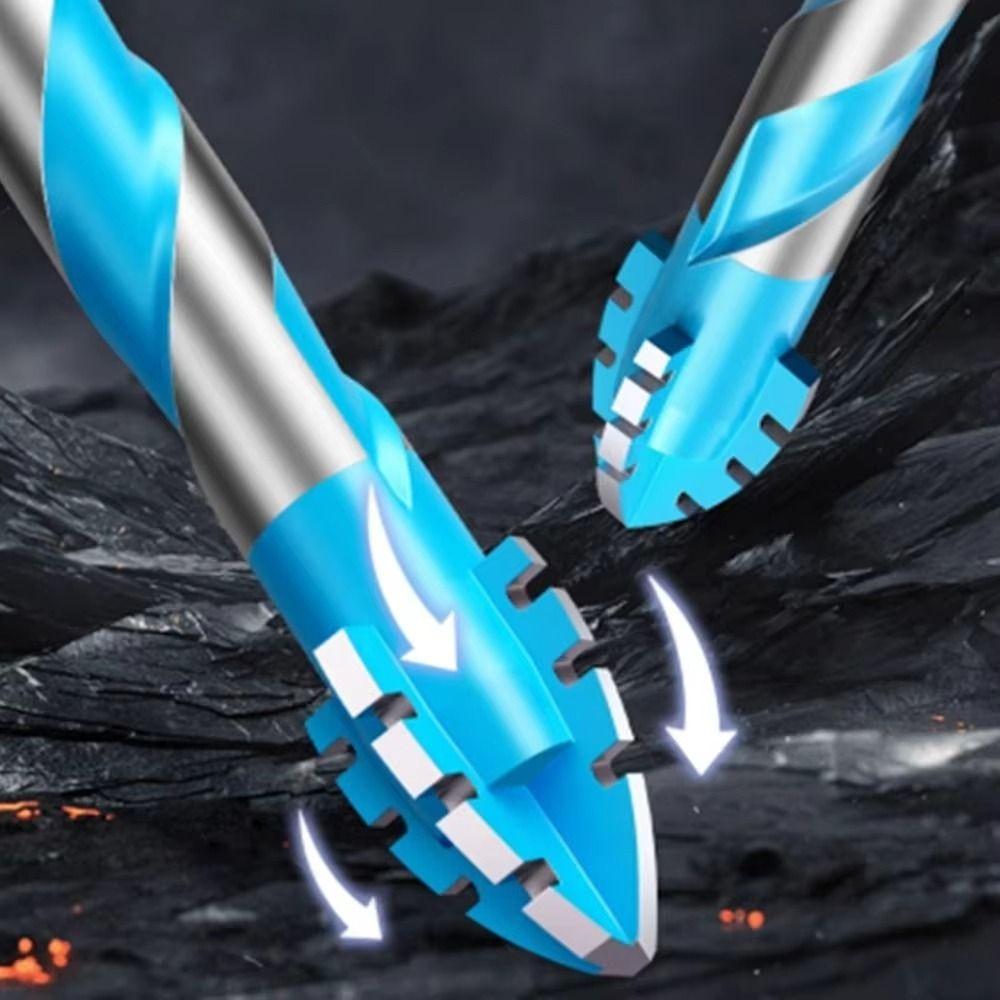 High Hardness Eccentric Drill Four-Edged Tile  Drill Bit Durable Triangle Tile Drill Set  Glass