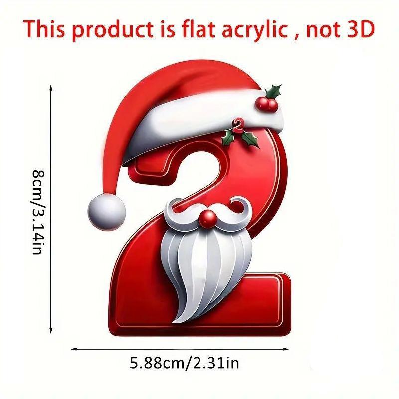 1 ks Digitální přívěsek Vánoční dekorace Vánoční stromek Závěsné ozdoby DIY Domácí nástěnná dekorace Nový rok Navidad Školní taška Příslušenství