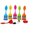 Food Grade Silicone Tea Strainer Heat Resistant Easy Clean Tea Infuser Filter for Travel Camping Loose Leaf Herbal Tea