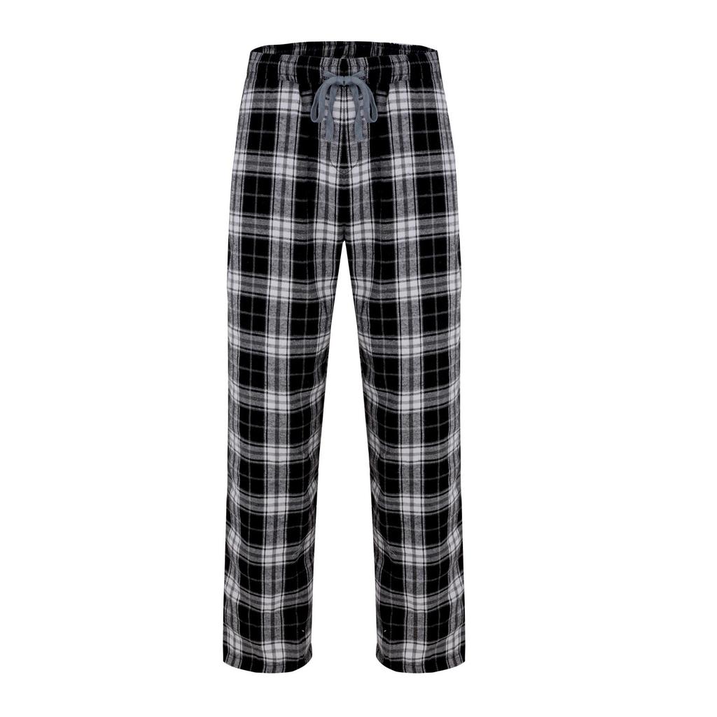 Men's Plaid Stripe Casual Pants Men's Casual Fashion Pajama Pants