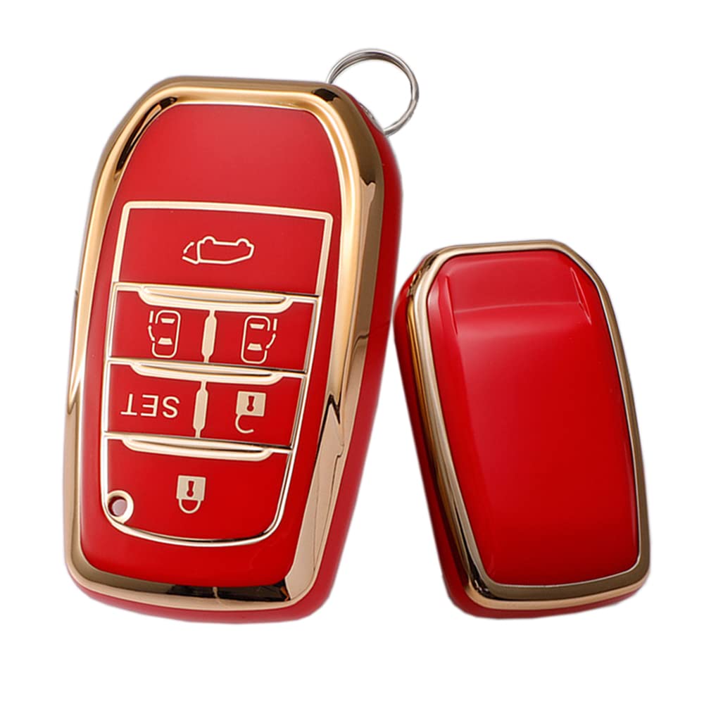 Toyota Smart Key Case, Key Cover, Key Protection, Key Holder, ABS + Natural Rubber,