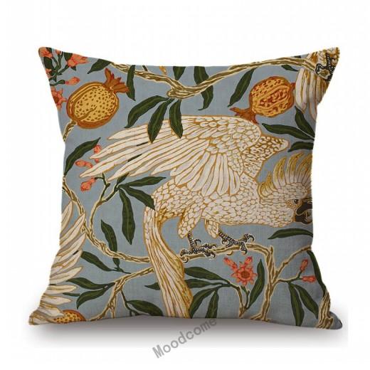 Uk Artist Walter Crane Peacock Swan Design Pattern Birds Home Decoration Sofa Throw Pillow Case Cotton Linen Cushion Cover Case