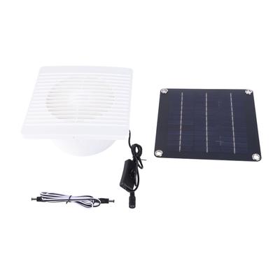 Solar-Abluftventilator IP67 Wasserdicht 6 Zoll Sicher 10W 12V Solarmodul-Ventilator für Hühnerstall Schuppen Haustier