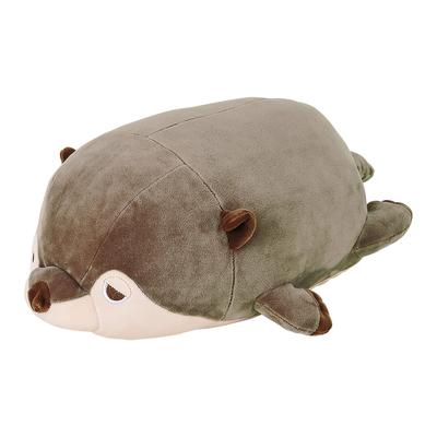 Livheart Bolster Marshmallow Otter Kururi Fluffy and Cushion, Polyester, Animal, (Total Length Approx. 27cm), Squishy, 58218-33
