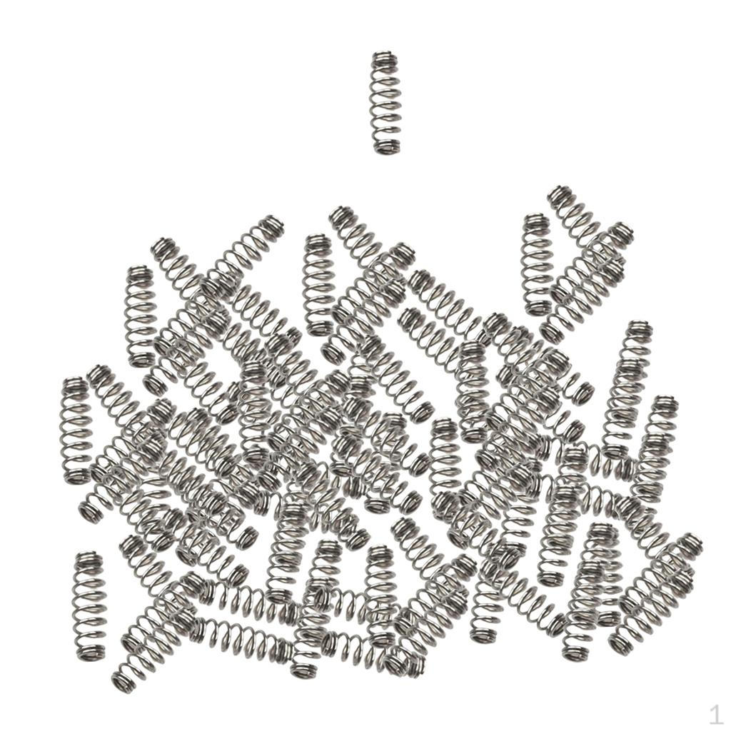 100Pcs Hook Spring Stainless Steel Fishing Weedless Accessories