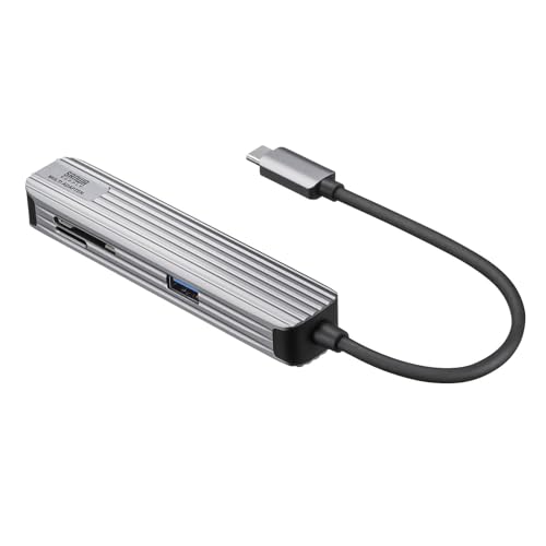Sanwa Supply USB-3TCHC5S 5-in-1 USB Type-C Multi-Conversion Adapter (with HDMI and Card Reader)