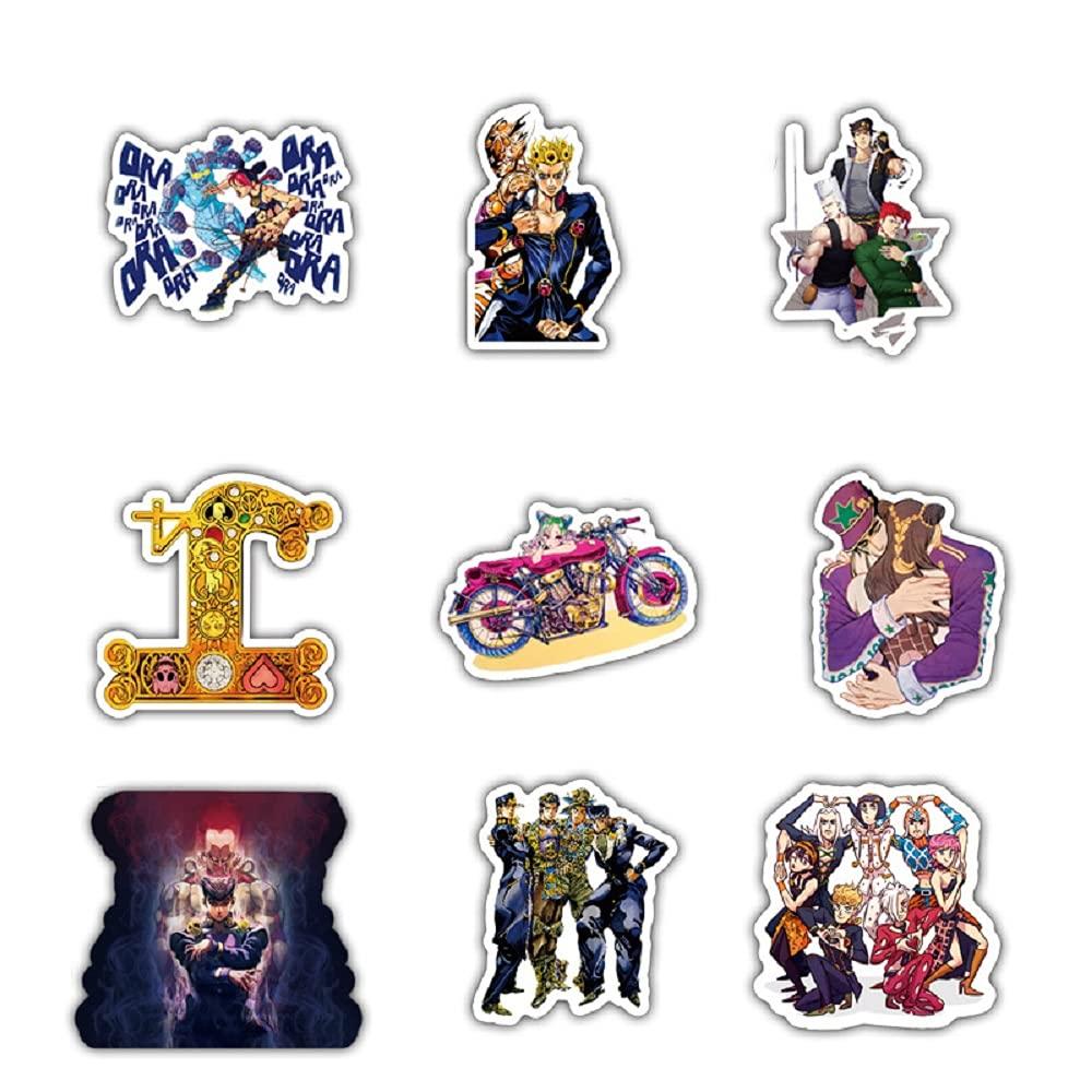 Bizarre Adventure 50 Waterproof Moe Waterproof Car JoJo's Stickers, Stickers, Stickers, Goods, Stickers, PVC, Anime, Cute, Guitar, Notebook,