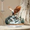 2D Flat Acrylic Eagle Proudly Stands In The Mountains and Forests Decoration, Indoor and Outdoor Decoration - No Battery/electricity Required, Free