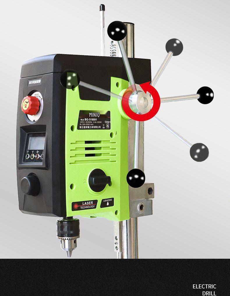 High-Precision 220V Multi-Functional Brushless Digital Bench Drill for Home Use