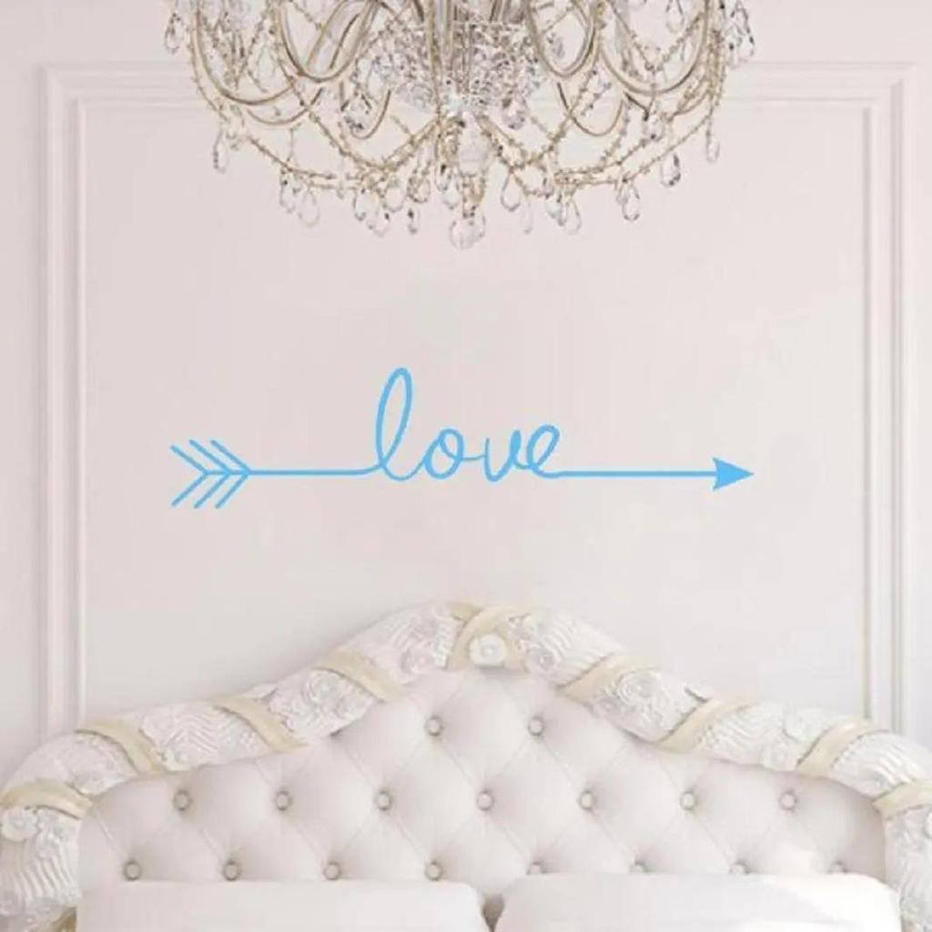 Multiple Colour Love Arrow Decals Wall Sticker Living Room Bedroom Vinyl Engraved Wall Decals Home Decoration Stickers