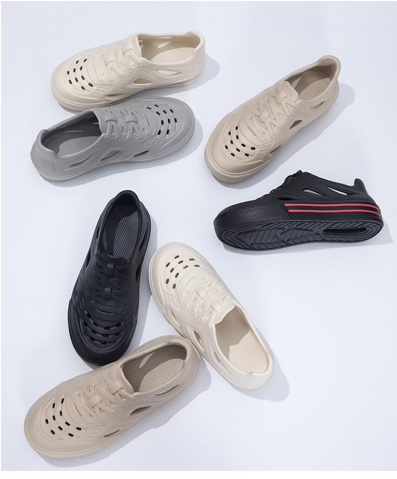 Yazlık Unisex Hafif EVA Sabo Ayakkabı: Plaj, Sürüş ve Serin Kapalı Burun Terlik Sandaletler