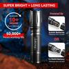 LETMY Tactical Flashlight S2000-2 Pack Bright Military Grade LED Flashlights High Lumens - Portable Handheld Flash Light, 5 Modes Zoomable Waterproof