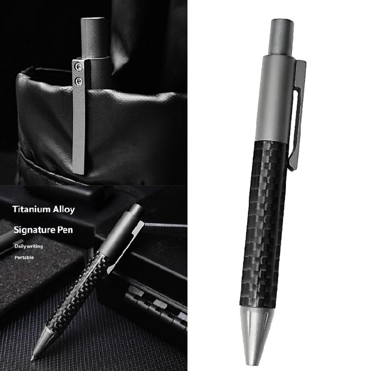 Clicks Type 0.5mm Medium Point Ball Pen Ballpoint Pen Smooth Writing Metal Oil Pen Office School Students Writing Gift