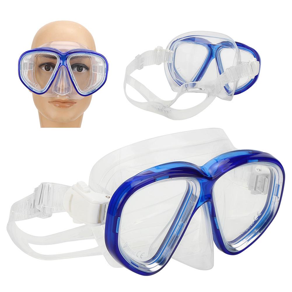 MK‑503 Adult Diving Goggle Silicone Face Shield Glasses Snorkeling Equipments Blue