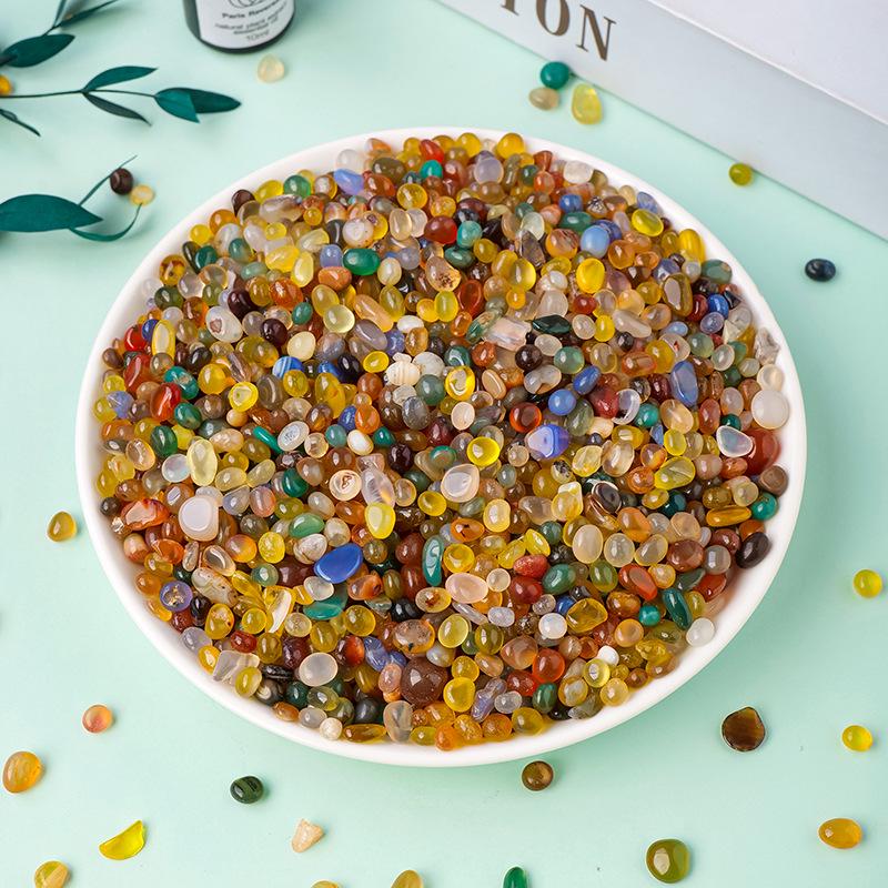 Natural Seven-Color Crystal Agate Diffuser & Purifying Stone for Decoration