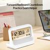 Alarm Clock with Weather Date Digital Clock Large Display Battery Operated Desk Clocks for Bedroom Livingroom Office