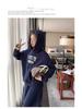 Korean Style Autumn Plus Size Slimming Hooded Sweatshirt and Skirt Two-Piece Set for Women