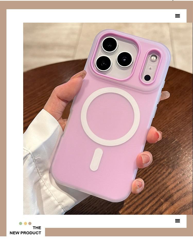 Frosted jelly shell 2-in-1 Apple 17 fashion mobile phone case for iphone15 anti-drop simple protective case 16