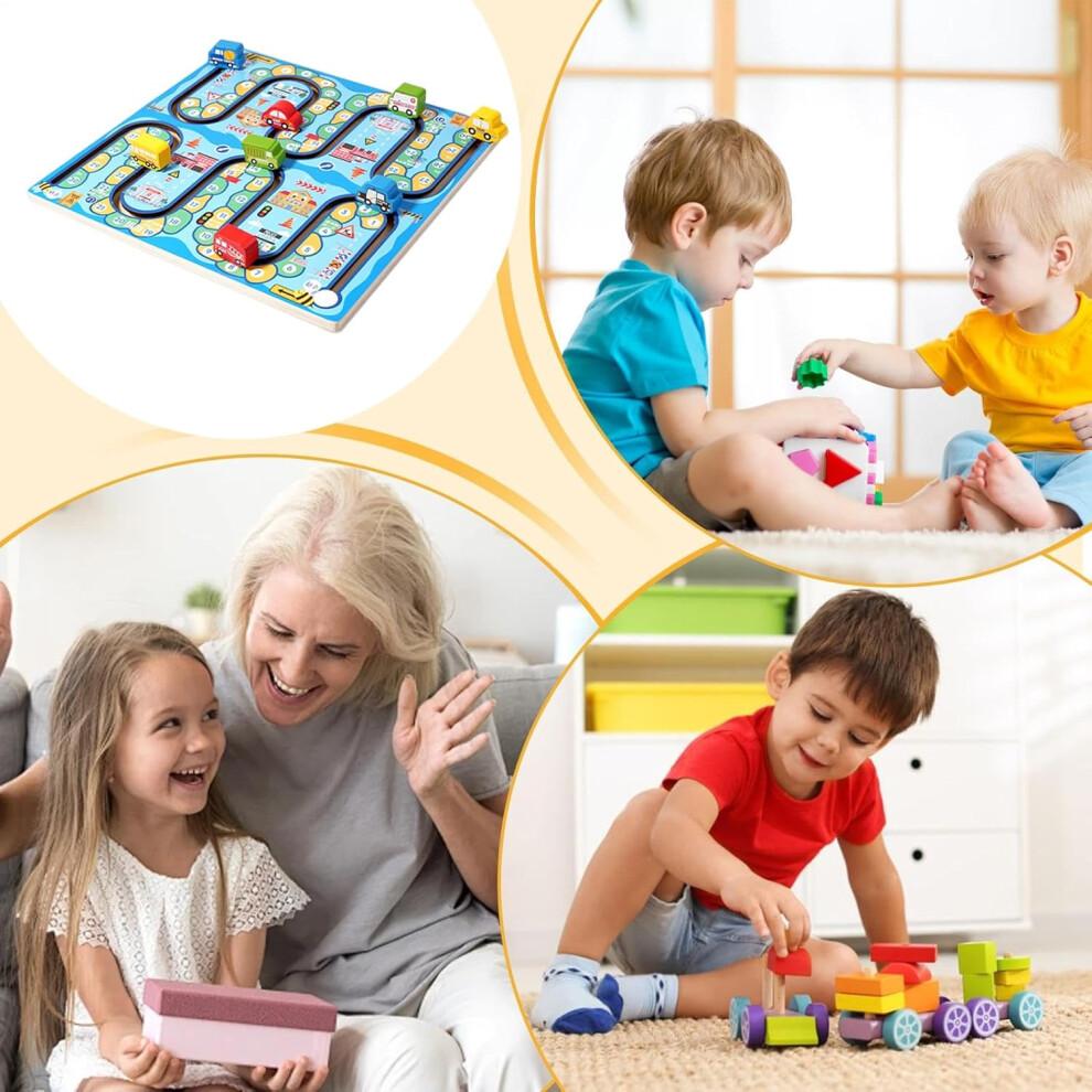 Farben Und Zahlen Labyrinth Spielzeug  Motorikbrett Aus Holz  Sensorisches Spielzeug