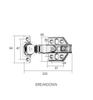 Factory Direct 304 Sales Stainless Steel Hydraulic Hinges Fixed Silent Hardware Pipe Hinges Wooden Door Hinges