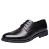 New Leather Men's Business Formal Leather Shoes Men's Casual All-match Warm Inner Heightened Pointy Wedding Shoes