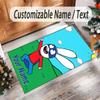 Tappeto in Cristallo di Velluto Personalizzato con Testo Nome, Tappeto Antiscivolo Simon Super Coniglio per Decorazione Domestica