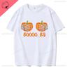 Women Ghost Pumpkin Bat Print Round Neck Pullovers Funny Halloween Costume Cotton Shirt Graphic T Shirts Y2k Top Harajuku Tops