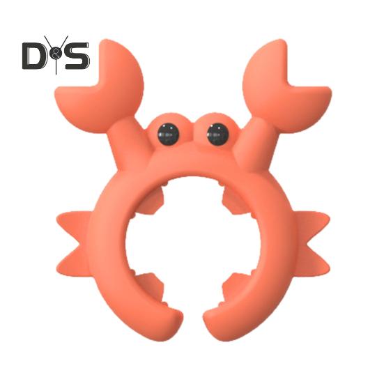 

1/2 шт. силиконовый держатель для лопатки в форме краба, подставка для ложки, не допускающая ожогов, для кастрюли, неперфорированная подставка для вилок, кухонный гаджет красный