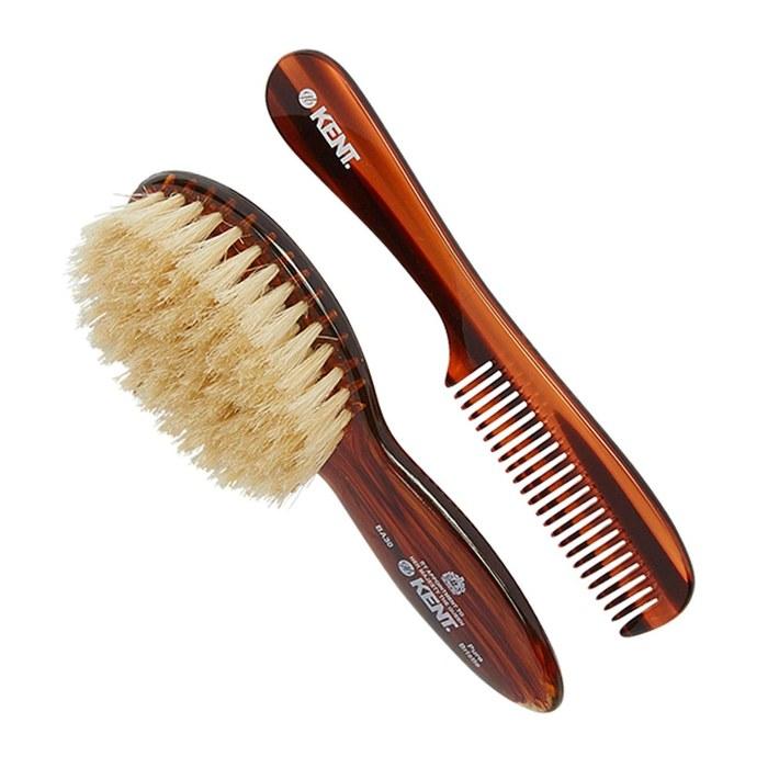GB KENT Kent Brush Baby Extra Soft Bristle Hair Brush & Comb Set BA30 Royal Warrant
