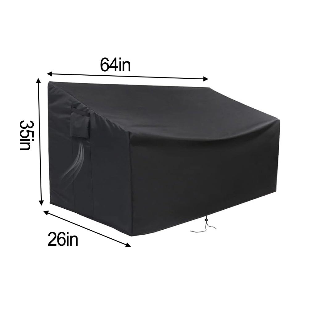 Outdoor Storage Bench Cover, Protective Cover For Bench Deck Box 70 Gallon Waterproof  Furniture Protective Accessories Covrs