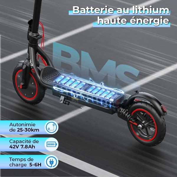 Electric Scooter Foldable iScooter W7 350W Motor Electric City Scooter Top Speed 35Km/h 36V 7.8AH Range 30Km Load 120Kg