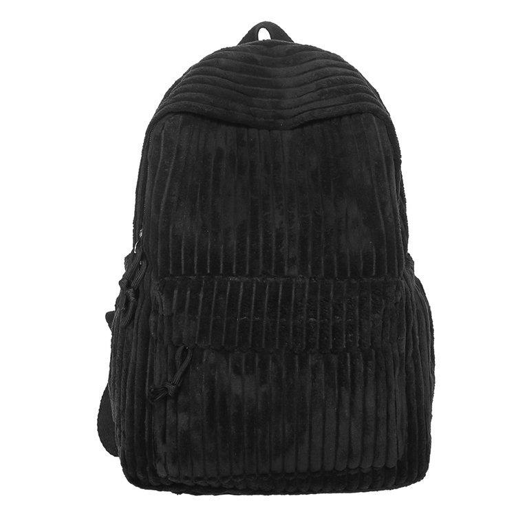 Schoolbag1011 New Corduroy Junior High School Student Mori Leisure Travel School Bag Travel Versatile Backpack