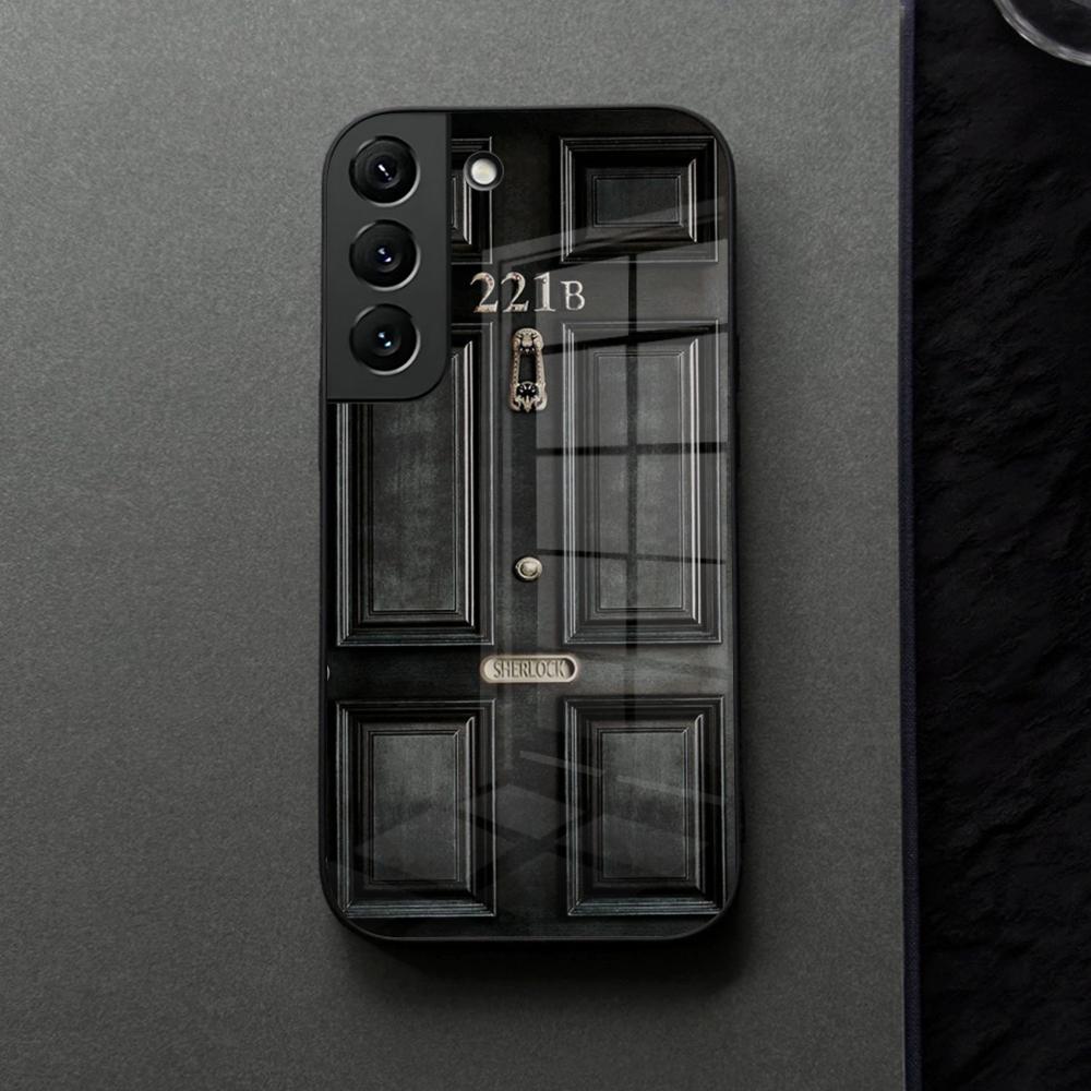 221b-SherlockS-H-Holmes-TV Phone Case Glass For Samsung Galaxy S21 S25 S22 S20 S24 S23 Ultra Fe Plus A16 A34 A54 A24 Coque