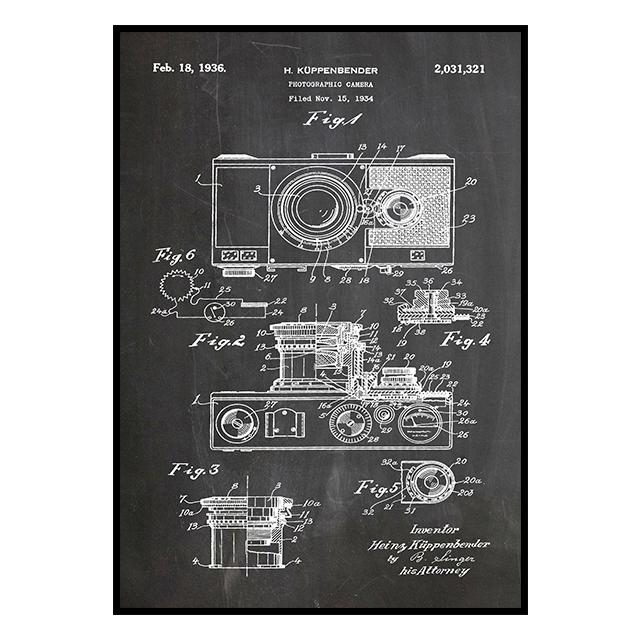Vintage Camera Globe Picture Decoration Mural Retro Poster Canvas Painting and Living Room Wall Art Prints for Modern Home Decor No Frame