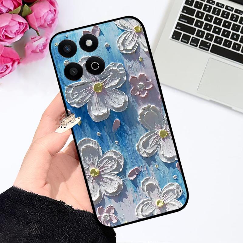 Case For Honor 200 Smart 5G Capa X7c 4G Cute Shockproof Silicone Phone Cover For Huawei Honor Play 60 Plus Bumper Play 9T Coque