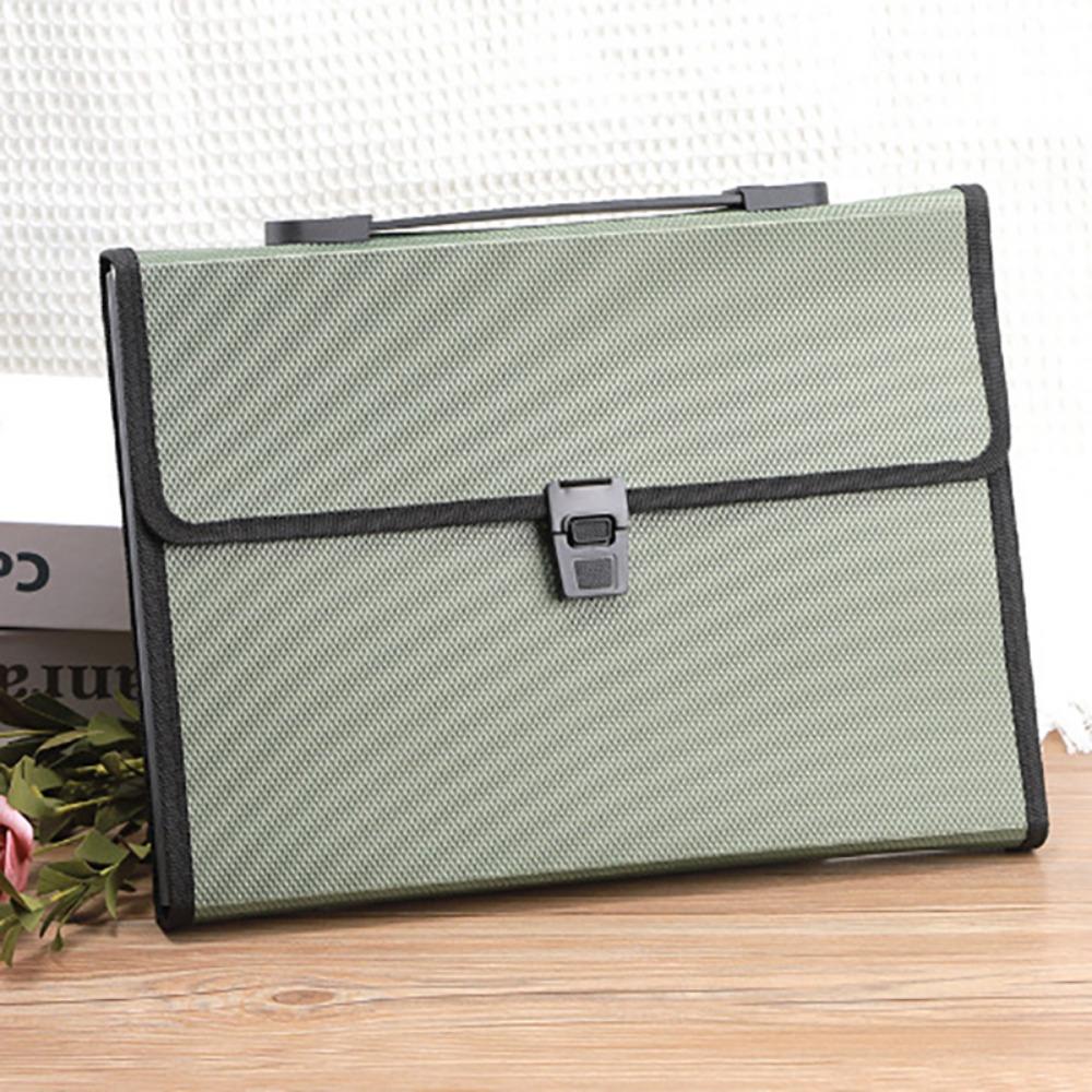 

Сумка для документов с 13 карманами, большой вместимости, для хранения документов, новый держатель для портфолио зелёный