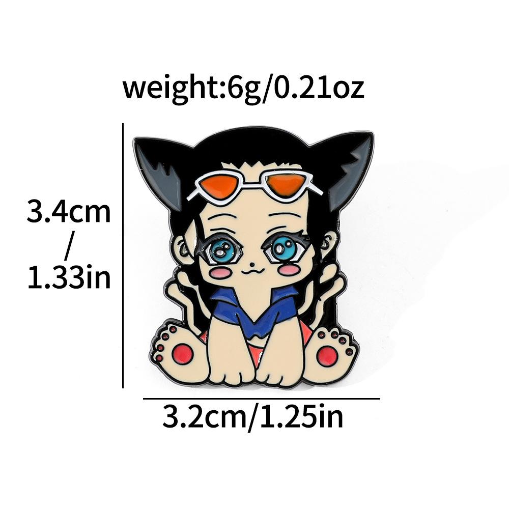 191 Spot ONE PIECE Brooch Riman Metal Badge Luffy Pirates One Piece Pin Accessories
