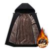 Winter velvet thickened cotton jacket men's 2025 new stand-up collar windproof jacket cotton-padded winter middle-aged dad