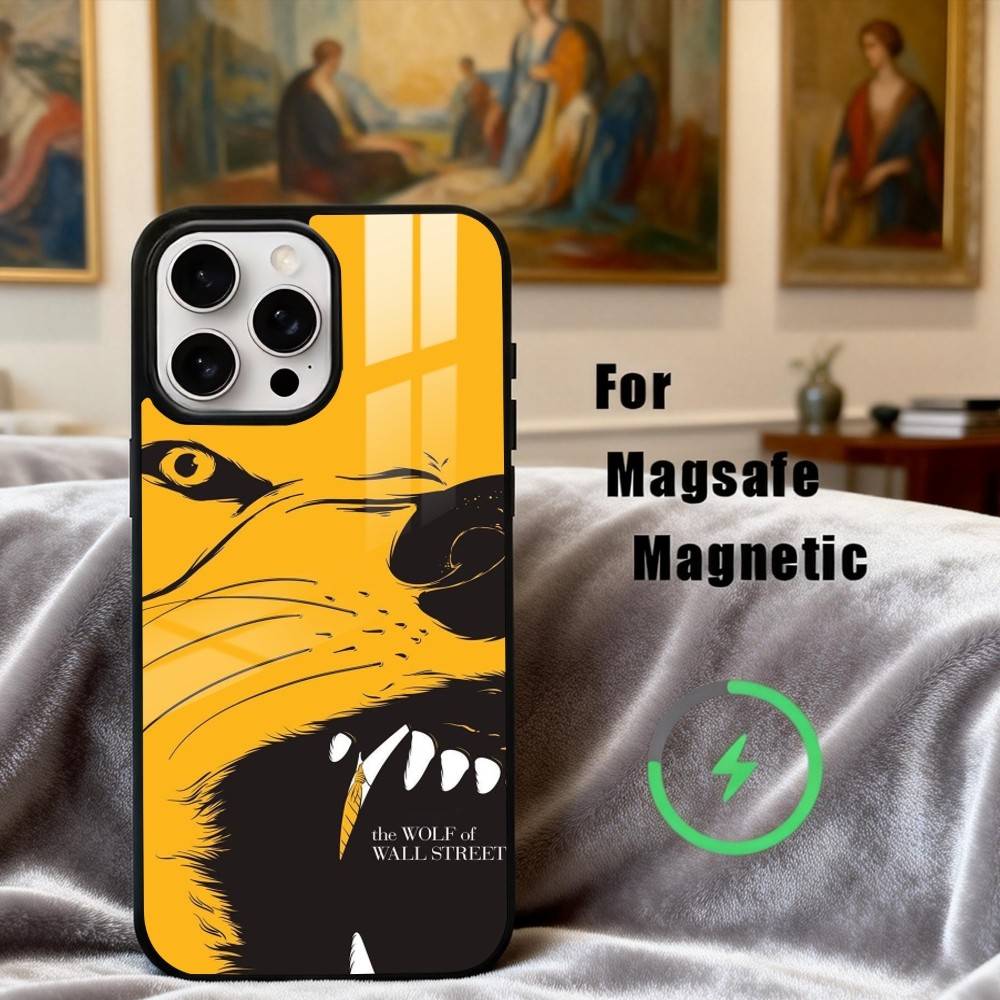 T-The W-Wolf of W-Wall S-Street Phone Case For iPhone 17,16,15,14,13,12,Plus,Pro,Max for Magsafe Magnetic Wireless Charging