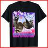 Mein Schmerz ist chronisch, aber mein Hintern ist ikonisch Schwarzes Baumwoll-T-Shirt Unisex T-Shirt